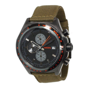 Watch strap Fossil CH2781 Textiles Green 22mm
